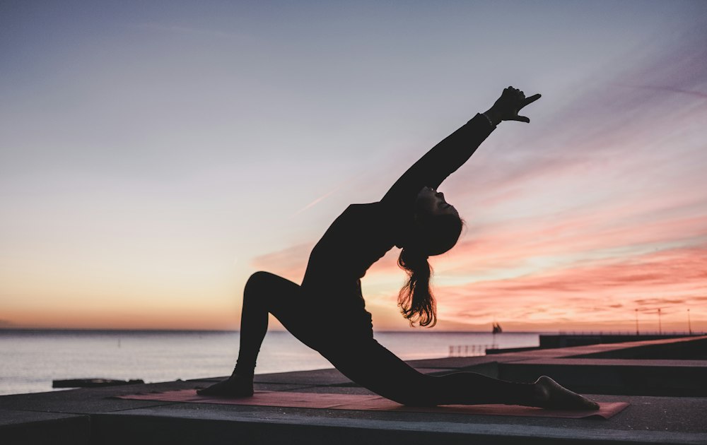 Vinyasa flow at sunset